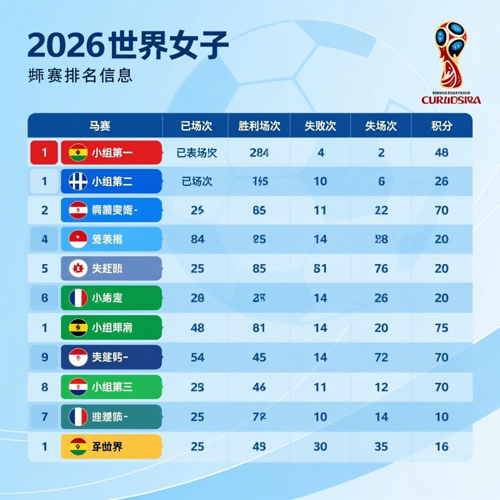 数字之外的战场：女足世界杯赛程与排名的竞技智慧