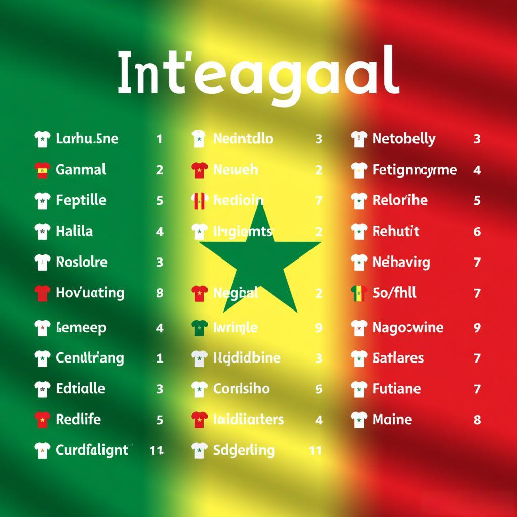 特兰加雄狮的黄金阵容：塞内加尔足球队的名单与荣耀