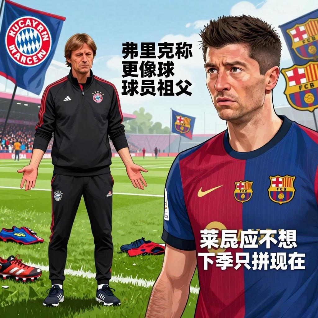 祖孙间的足球传承:从弗里克与莱万的微妙时刻看现代足球的忠诚与变迁