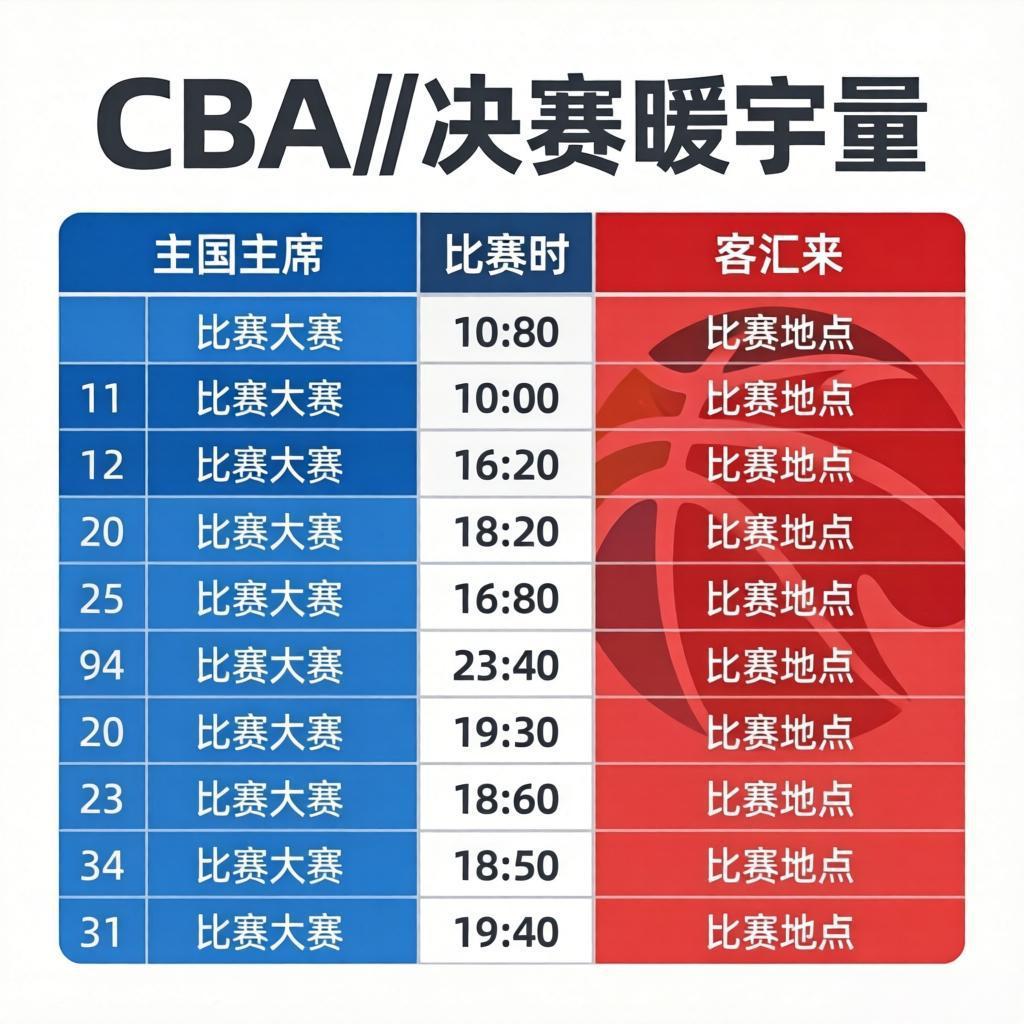 CBA半决赛烽烟再起:赛制解析、看点前瞻与巅峰对决展望