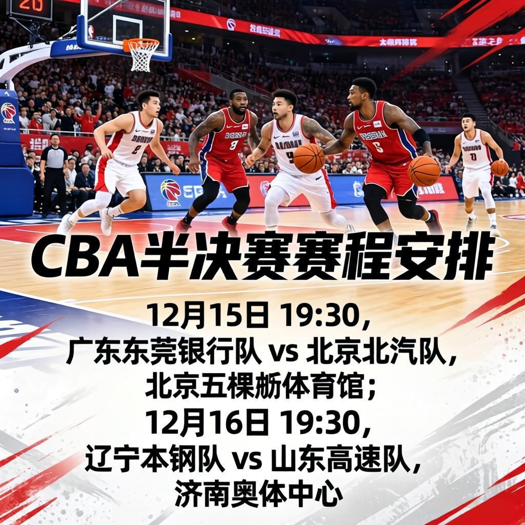 巅峰对决一触即发：2026年CBA半决赛赛程深度前瞻